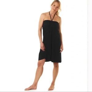 Patagonia Kamala Skirt Dress Slim Fit Cotton Black Womens SZ S